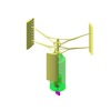 3DXML-file for the model "vertical axis wind turbine coupled to an epicyclic gear"