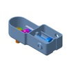 3DXML-file for the model "compressor double-acting piston driven by a roller and driven by a toothed wheel and rack"