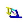 3DXML-file for the model "suspension system with variable leverage"