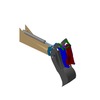 3DXML-file for the model "tool holder for public works vehicle type mechanical shovel"