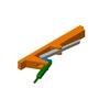 3DXML-file for the model "four-bar mechanism of a hand lever shear"