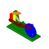 3DXML-file for the model "cam-lever shearing mechanism of a candy-wrapping machine"