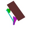 3DXML-file for the model "4 members articulated mechanism with rocker variable length"