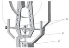 Detailed view of the pipe fixing system