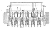 Sowing Machine for Unplough Soil - Top View