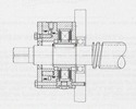 Hydraulically released, spring-loaded multi-disc brake as a brake on ball screw feed drive of machine tools