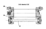 Stand to simulate the Calendering Process - Axial section D-D identically with E-E