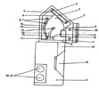 Optical and acoustic signaling device for rods - Section Side View of the device