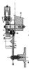 Arc welding holder with mechanical indexing device - cross section