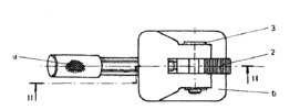 Clamp binding to the ground - Top view of device