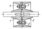 FLANGE COUPLING WITH AN ALIGNING RING