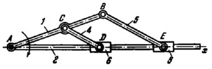 LINK-GEAR PANTOGRAPH MECHANISM WITH TWO SLIDERS