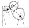 LEVER-GEAR MECHANISM WITH A NONCIRCULAR GEAR WITH TWO DWELLS