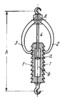 LEVER-RATCHET RACK-TYPE DEVICE FOR CONTROLLING THE HEIGHT OF LOAD SUSPENSION