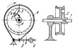 LEVER-TYPE MECHANISM OF A BAND BRAKE WITH RATCHET GEARING