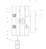 Arm locking mechanism on a drilling machine