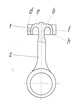 Front view cross section through the ball joint assembly
