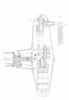 Longitudinal section through the aggregate wind power