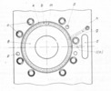 Cross section through the cylinder block