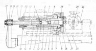 Longitudinal section through the device