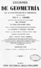 Title page from Lecciones de Geometría con algunas nociones de la descriptiva