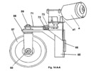 Floor Disk Sanding Machine - Wheel detail of Sanding Machine