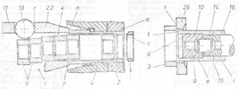 Axial section through the elements of making rings spaced axially