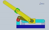 Six bar linkage. Slider crank kinematic chain connected in parallel with a slider crank -2 (Variant 11)_SolidWorks