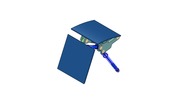 ISO-Ansicht welche den Mechanismus mit der dmgId 2761025 in Position P3 zeigt