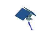 ISO-Ansicht welche den Mechanismus mit der dmgId 2761025 in Position P1 zeigt