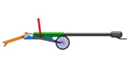 Ansicht von links welche den Mechanismus mit der dmgId 2829025 in Position P0 zeigt