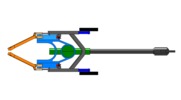 Ansicht von unten welche den Mechanismus mit der dmgId 2829025 in Position P0 zeigt