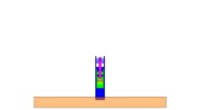 Ansicht von vorn welche den Mechanismus mit der dmgId 2830025 in Position P0 zeigt