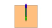 Ansicht von oben welche den Mechanismus mit der dmgId 2830025 in Position P0 zeigt