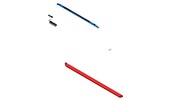 Explosion view showing a mechanism named A safety binding for a ski
