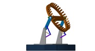 Ansicht von vorn welche den Mechanismus mit der dmgId 3068025 in Position P13 zeigt