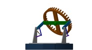 Ansicht von vorn welche den Mechanismus mit der dmgId 3068025 in Position P05 zeigt