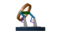 Ansicht von vorn welche den Mechanismus mit der dmgId 3068025 in Position P08 zeigt