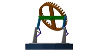 Ansicht von vorn welche den Mechanismus mit der dmgId 3068025 in Position P15 zeigt