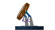 Ansicht von vorn welche den Mechanismus mit der dmgId 3068025 in Position P09 zeigt