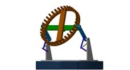 Ansicht von vorn welche den Mechanismus mit der dmgId 3068025 in Position P10 zeigt