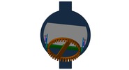 Ansicht von oben welche den Mechanismus mit der dmgId 3068025 in Position P01 zeigt
