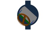 Ansicht von oben welche den Mechanismus mit der dmgId 3068025 in Position P00 zeigt