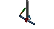 ISO-Ansicht welche den Mechanismus mit der dmgId 3086025 in Position P06 zeigt