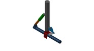 ISO-Ansicht welche den Mechanismus mit der dmgId 3086025 in Position P00 zeigt