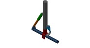 ISO-Ansicht welche den Mechanismus mit der dmgId 3086025 in Position P18 zeigt