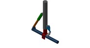 ISO-Ansicht welche den Mechanismus mit der dmgId 3086025 in Position P20 zeigt