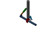 ISO-Ansicht welche den Mechanismus mit der dmgId 3086025 in Position P03 zeigt