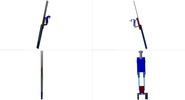 Vierfachansicht welche den Mechanismus mit der dmgId 3093025 in Position P00 zeigt