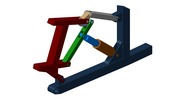 ISO-Ansicht welche den Mechanismus mit der dmgId 3101025 in Position P03 zeigt